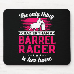 Tapis De Souris Barrel Racing Roping Horseback équitation Rodéo