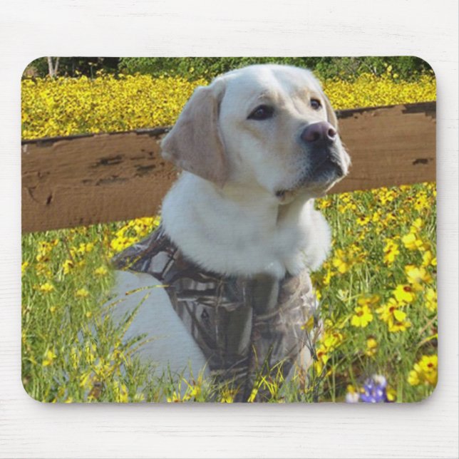 Tapis De Souris Barrière de labrador retriever Mousepad (Devant)