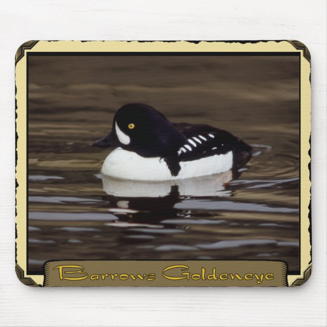 Tapis De Souris Barrows Goldeneye sur Calm Lake Mousepad (Devant)