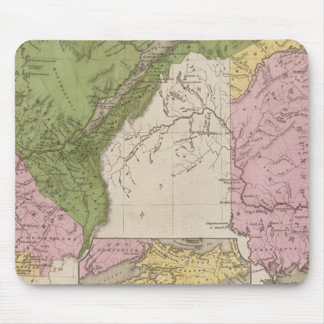 Tapis De Souris Bas-Canada Et Nouveau-Brunswick (Devant)