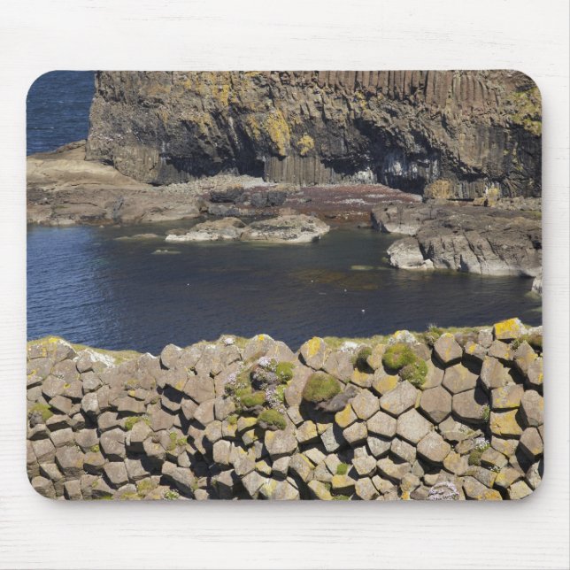 Tapis De Souris basalte polygonal, Staffa, au large de l'île de Mu (Devant)