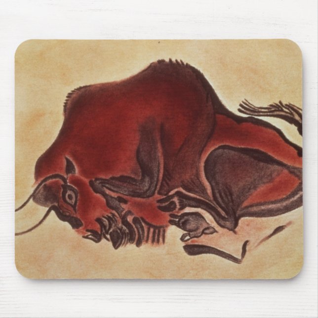 Tapis De Souris Basculez la peinture d'un bison, défunt (Devant)