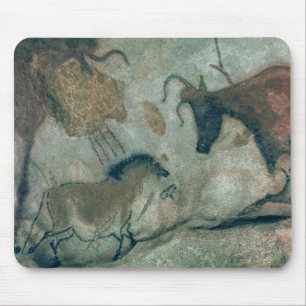 Tapis De Souris Basculez la peinture montrant un cheval et une