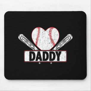 Tapis De Souris Baseball Daddy Correspondance Famille Softball L