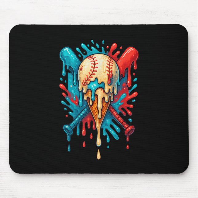 Tapis De Souris Baseball Drip Baseball Lifestyle 101 Jeunes Garçon (Devant)