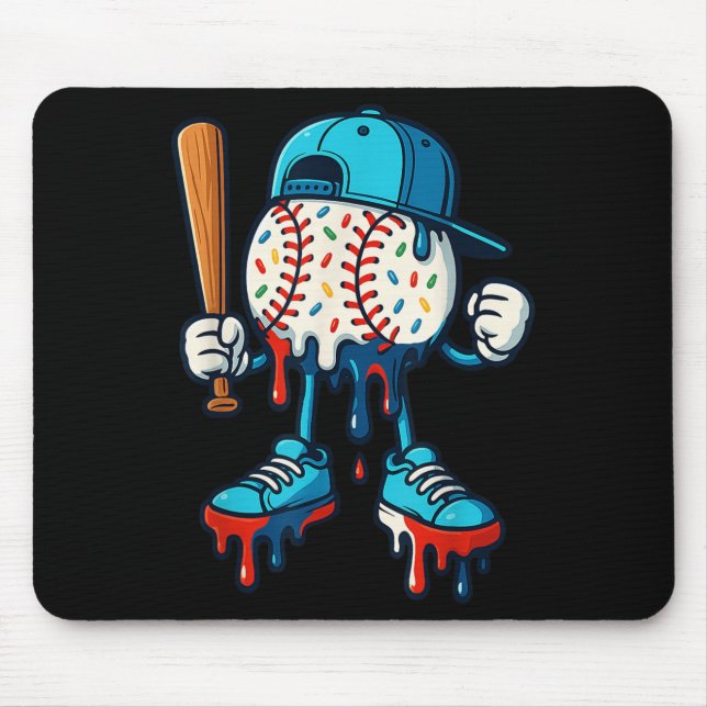 Tapis De Souris Baseball Lifestyle 101 Vêtements Jeune Baseball Dr (Devant)