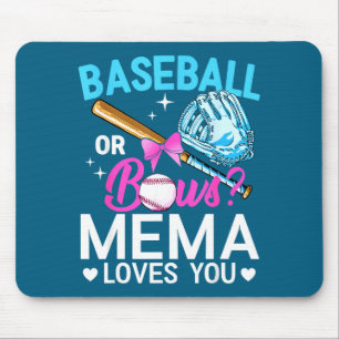 Tapis De Souris Baseball ou rubans mema aime le genre révéler garç