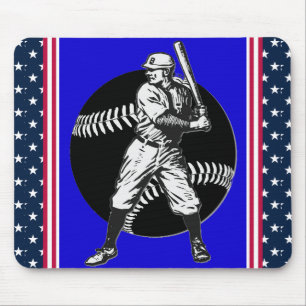 Tapis De Souris Baseball : Pad Souris Vintage