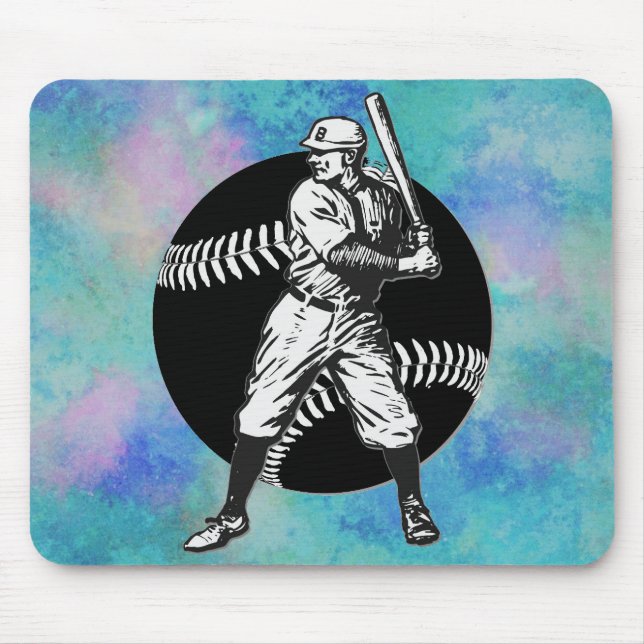 Tapis De Souris Baseball : Pad Souris Vintage (Devant)