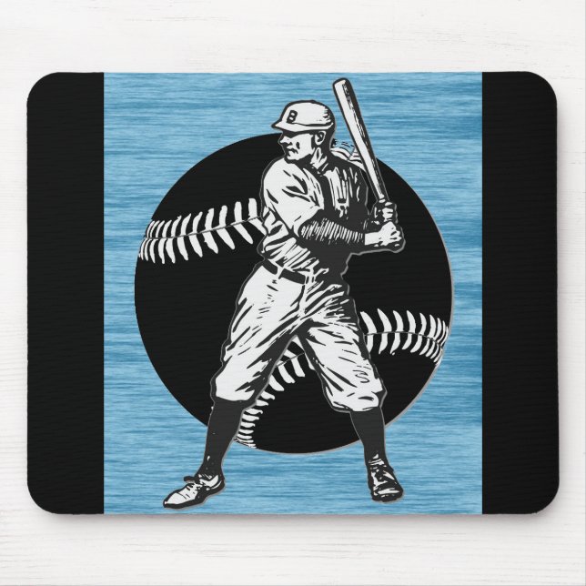 Tapis De Souris Baseball : Pad Souris Vintage (Devant)