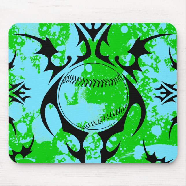 Tapis De Souris baseball. tribal. (Devant)