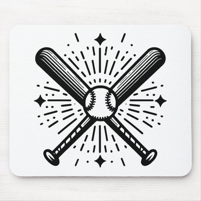 Tapis De Souris baseball vintage (Devant)