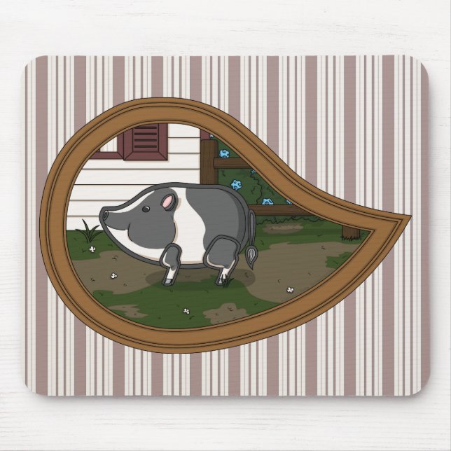 Tapis de souris Basil le Cochon (Devant)