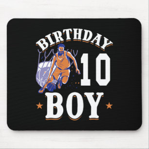 Tapis De Souris Basket - Anniversaire Garçon 10 Anniversaire