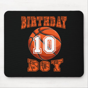 Tapis De Souris Basket-ball - Anniversaire Garçon 10 ans 10e anniv