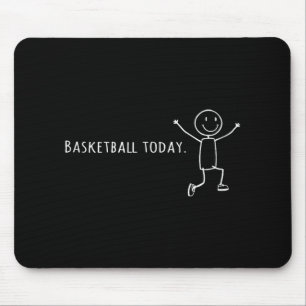 Tapis De Souris Basket-ball Drôle Aujourd'Hui Stick Human Leap De 