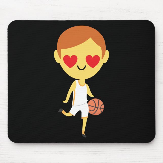 Tapis De Souris Basket-ball Emoji (Devant)
