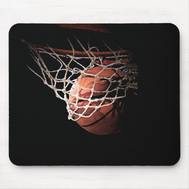Tapis De Souris Basket-ball en action (Devant)
