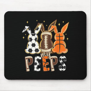 Tapis De Souris Basket-ball Football Sport Bunny de Pâques R