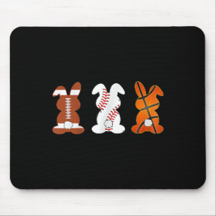Tapis De Souris Basket-ball Football Sport Bunny de Pâques R