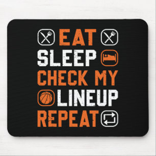 Tapis De Souris Basket-ball Hommes Garçon Vérifiez Ma Ligne Vers L