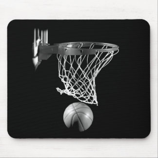 Tapis De Souris Basket-ball noir et blanc