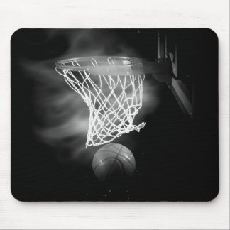 Tapis De Souris Basket-ball noir et blanc