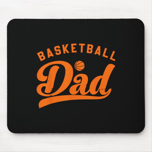 Tapis De Souris Basket-ball papa cadeaux papa papa Basketball Fête (Devant)