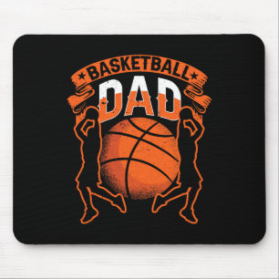 Tapis De Souris Basket-ball Papa Joueur Coach Match Équipe Père Da