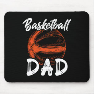 Tapis De Souris Basket-Ball Papa Pour Hommes Famille Correspondant