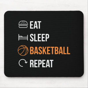 Tapis De Souris Basket-ball Répéter le basketball du sommeil
