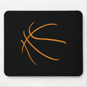 Tapis De Souris Basket-ball Silhouette Lecteur Coach Sports Ba