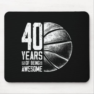 Tapis De Souris Basket-ball Vieilles Années 40 Basket-ball 40e Jou