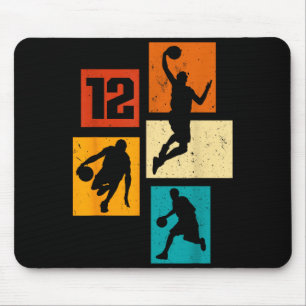 Tapis De Souris Basketball Basketball Années 12 Joueur Âgé 12ème L