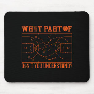 Tapis De Souris Basketball Bball Quelle Partie De Ne Comprenez Vou
