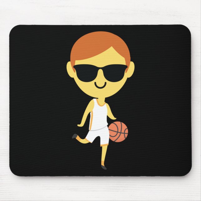 Tapis De Souris Basketball Boy Emoji 1 (Devant)
