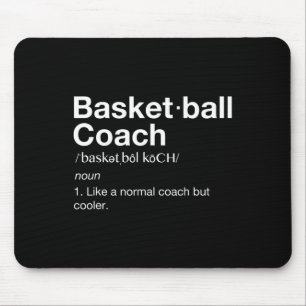 Tapis De Souris Basketball Coach Cadeau Amusant Basketball Définit