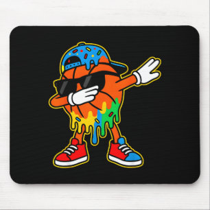 Tapis De Souris Basketball Dabbing Crème Glacée Goutte Garçons Bas