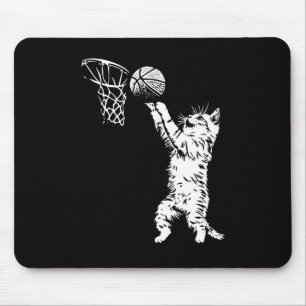 Tapis De Souris Basketball de chat amusant