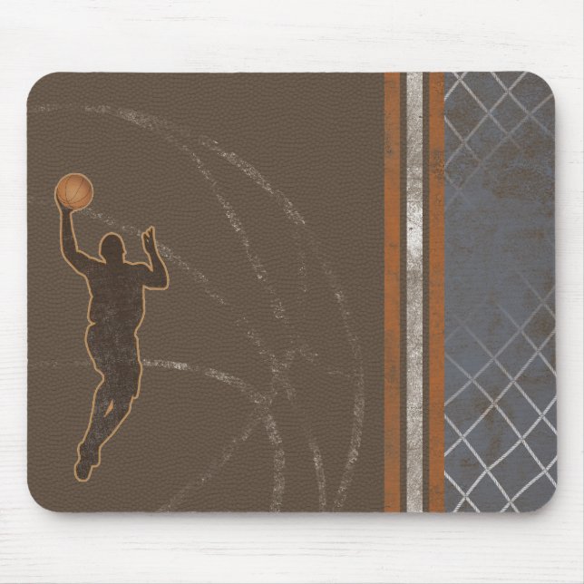 Tapis De Souris Basketball Garçon Net Stripes Mousepad Souris (Devant)