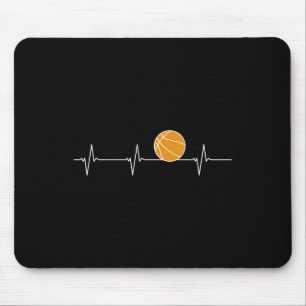 Tapis De Souris Basketball Heartbeat - Ball Ecg Pulse Pour Ventila