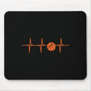 Tapis De Souris Basketball Heartbeat Coach Player Team Baller Men