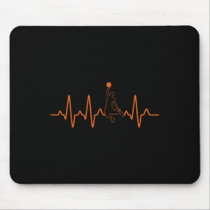 Tapis De Souris Basketball Heartbeat Player Bball Cadeau Pour Homm
