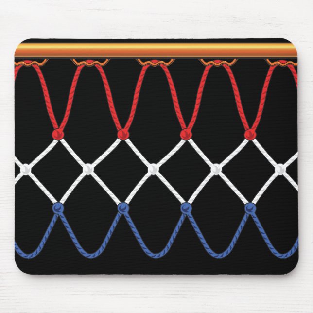 Tapis De Souris Basketball Hoop Net_red, white, blue Team U.S.A. (Devant)