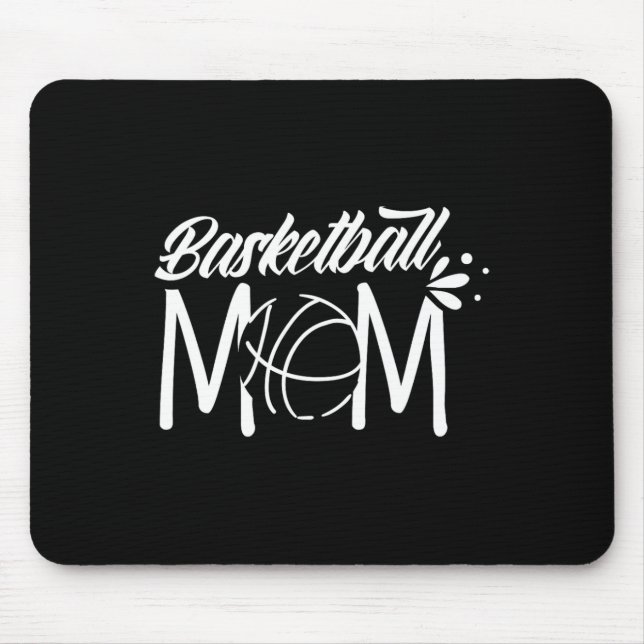 Tapis De Souris Basketball Maman Coach Joueur de l'équipe Match Mè (Devant)