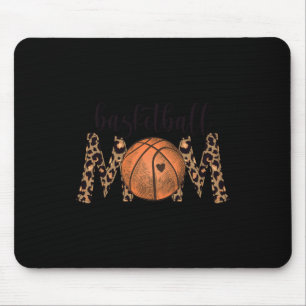 Tapis De Souris Basketball Maman Empreinte de léopard Cheetah Fier