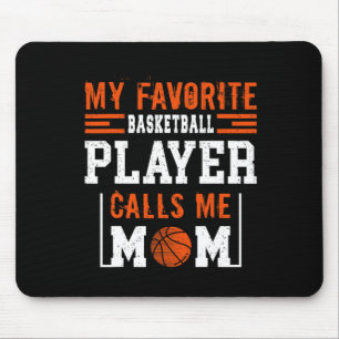 Tapis De Souris Basketball Maman Mes appels favoris du joueur de b