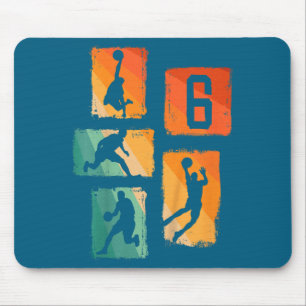 Tapis De Souris Basketball Silly Basketball 6 6ème Joueur Âgé Anné