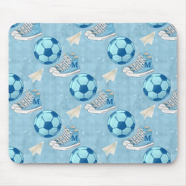 Tapis De Souris Baskets et football de retour à l'école (Devant)