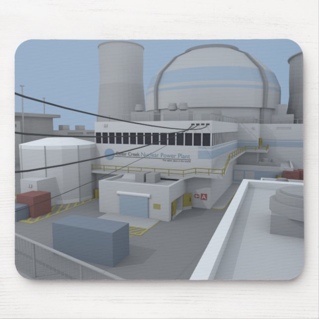 Tapis De Souris Basse poly arme nucléaire de carte de CSGO (Devant)